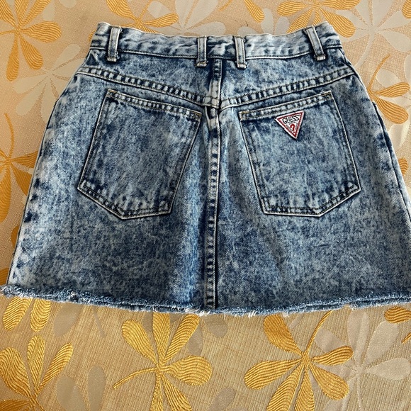 Vintage 80’s GUESS High Wasted Distressed Jean Mini Skirt style #10501
Like New - Picture 2 of 6